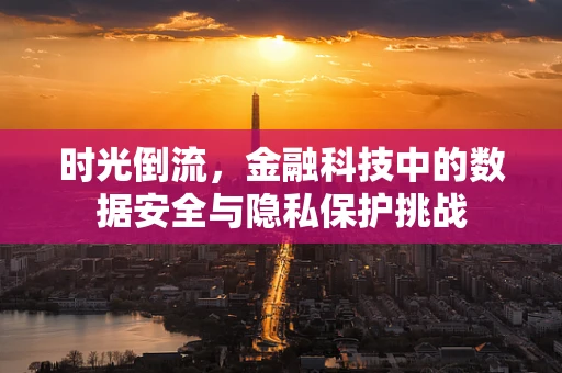 时光倒流，金融科技中的数据安全与隐私保护挑战