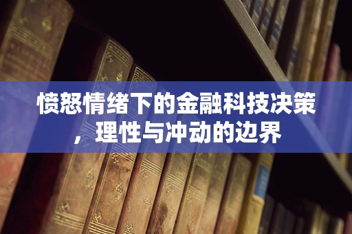 愤怒情绪下的金融科技决策，理性与冲动的边界