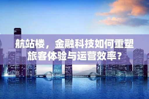 航站楼，金融科技如何重塑旅客体验与运营效率？