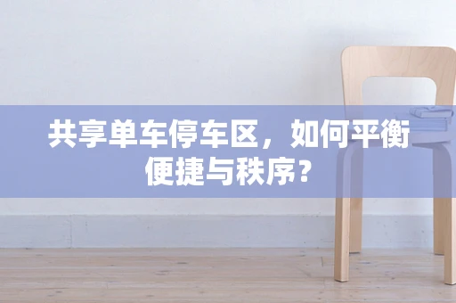 共享单车停车区，如何平衡便捷与秩序？