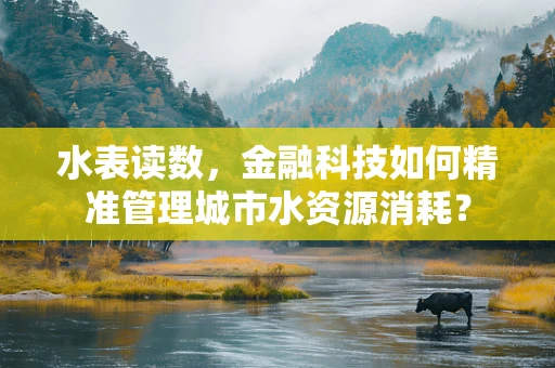 水表读数，金融科技如何精准管理城市水资源消耗？
