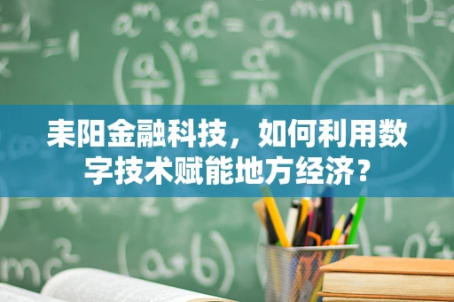 耒阳金融科技，如何利用数字技术赋能地方经济？