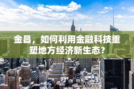 金昌，如何利用金融科技重塑地方经济新生态？