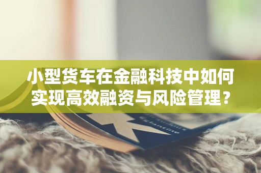 小型货车在金融科技中如何实现高效融资与风险管理？