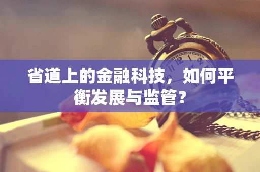 省道上的金融科技，如何平衡发展与监管？
