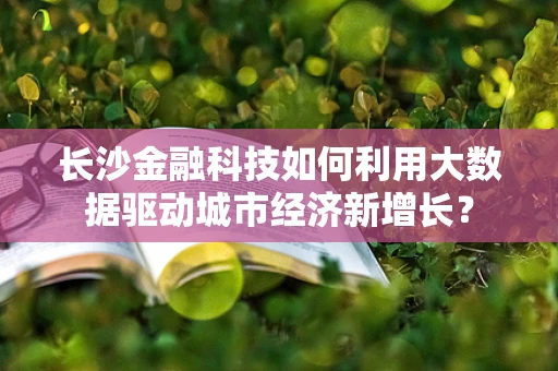 长沙金融科技如何利用大数据驱动城市经济新增长？