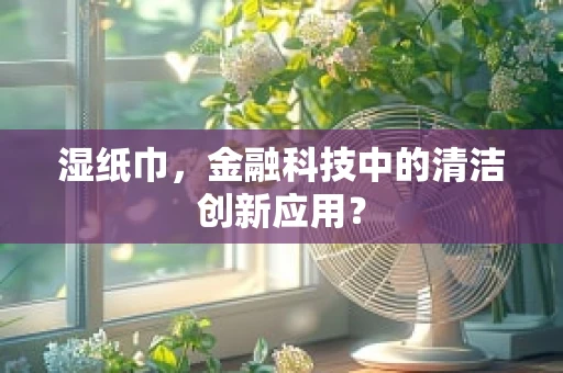 湿纸巾，金融科技中的清洁创新应用？
