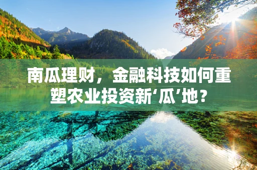 南瓜理财，金融科技如何重塑农业投资新‘瓜’地？