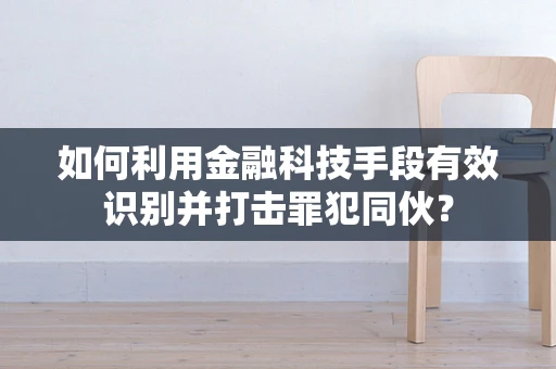 如何利用金融科技手段有效识别并打击罪犯同伙？