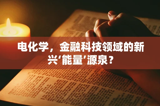 电化学，金融科技领域的新兴‘能量’源泉？