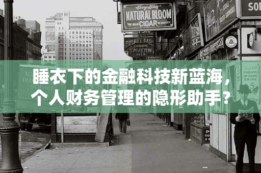 睡衣下的金融科技新蓝海，个人财务管理的隐形助手？