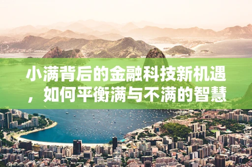 小满背后的金融科技新机遇，如何平衡满与不满的智慧？