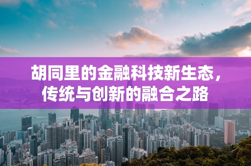 胡同里的金融科技新生态，传统与创新的融合之路