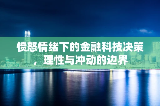 愤怒情绪下的金融科技决策，理性与冲动的边界