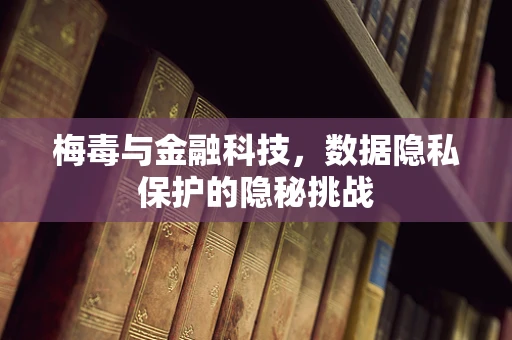 梅毒与金融科技，数据隐私保护的隐秘挑战