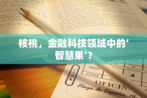 核桃，金融科技领域中的‘智慧果’？