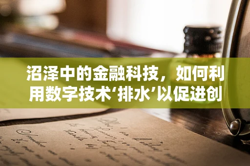 沼泽中的金融科技，如何利用数字技术‘排水’以促进创新？