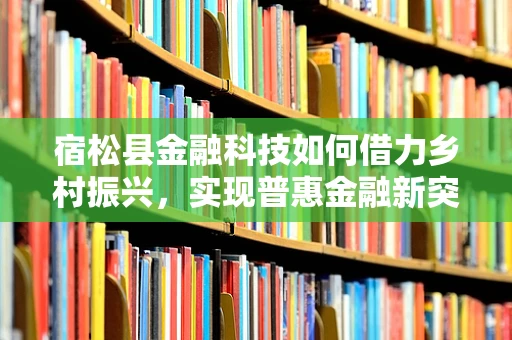 宿松县金融科技如何借力乡村振兴，实现普惠金融新突破？