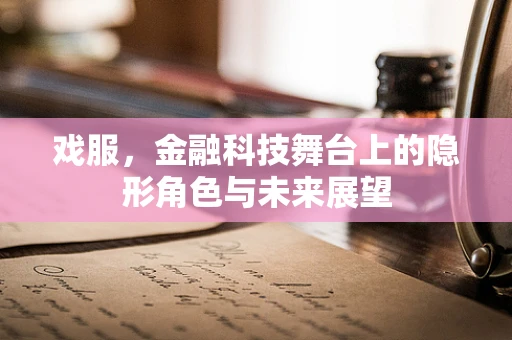 戏服，金融科技舞台上的隐形角色与未来展望