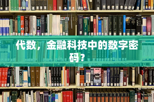 代数，金融科技中的数字密码？