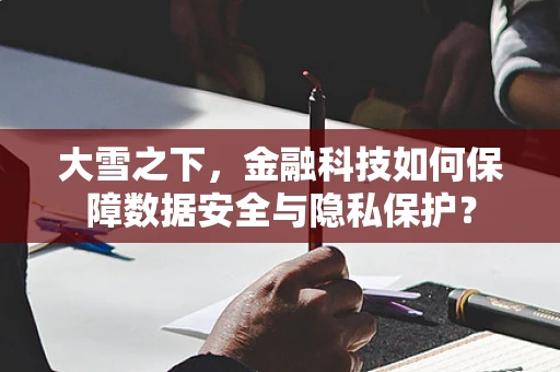 大雪之下，金融科技如何保障数据安全与隐私保护？