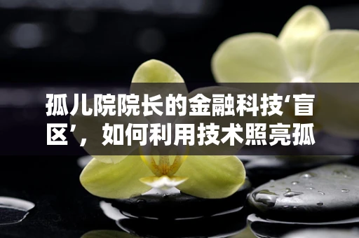 孤儿院院长的金融科技‘盲区’，如何利用技术照亮孤儿的未来？