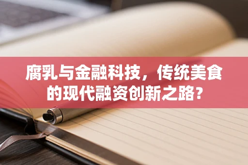 腐乳与金融科技，传统美食的现代融资创新之路？