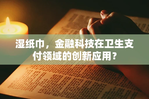 湿纸巾，金融科技在卫生支付领域的创新应用？