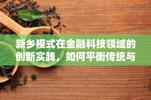 新乡模式在金融科技领域的创新实践，如何平衡传统与未来？