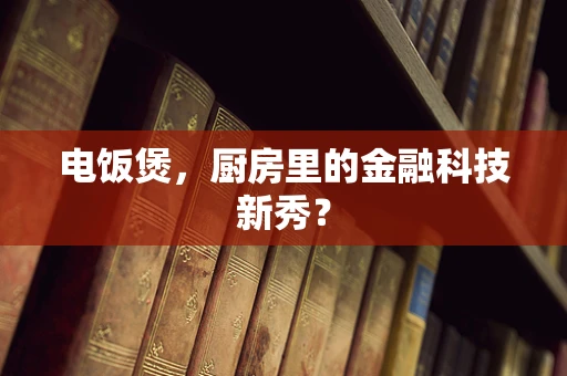 电饭煲，厨房里的金融科技新秀？