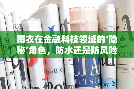 雨衣在金融科技领域的‘隐秘’角色，防水还是防风险？