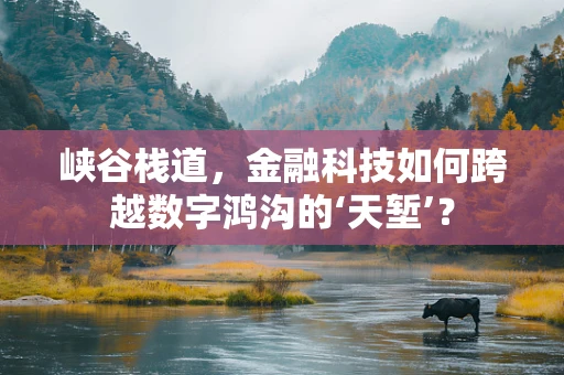 峡谷栈道，金融科技如何跨越数字鸿沟的‘天堑’？