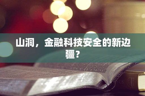 山洞，金融科技安全的新边疆？