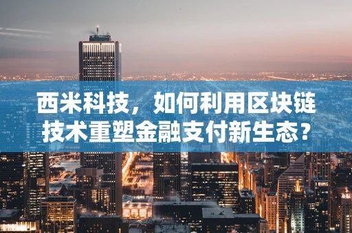 西米科技，如何利用区块链技术重塑金融支付新生态？
