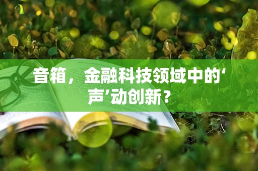 音箱，金融科技领域中的‘声’动创新？