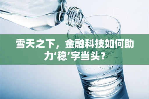 雪天之下，金融科技如何助力‘稳’字当头？