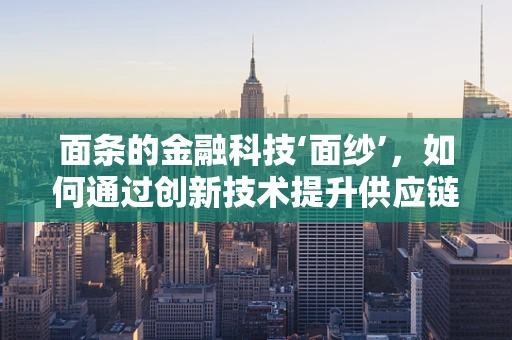 面条的金融科技‘面纱’，如何通过创新技术提升供应链透明度？
