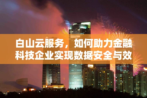 白山云服务，如何助力金融科技企业实现数据安全与效率的双重飞跃？