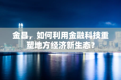 金昌，如何利用金融科技重塑地方经济新生态？