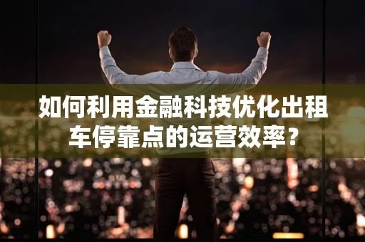 如何利用金融科技优化出租车停靠点的运营效率？
