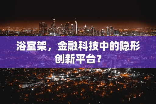 浴室架，金融科技中的隐形创新平台？