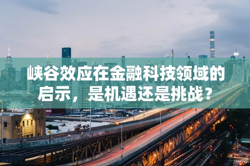 峡谷效应在金融科技领域的启示，是机遇还是挑战？