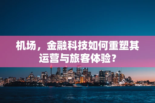 机场，金融科技如何重塑其运营与旅客体验？