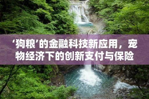 ‘狗粮’的金融科技新应用，宠物经济下的创新支付与保险解决方案