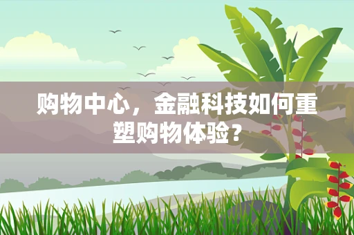 购物中心，金融科技如何重塑购物体验？