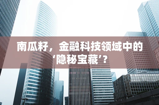 南瓜籽，金融科技领域中的‘隐秘宝藏’？
