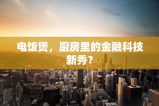 电饭煲，厨房里的金融科技新秀？