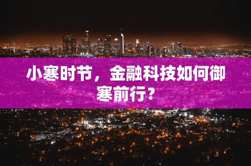 小寒时节，金融科技如何御寒前行？