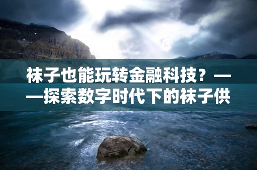 袜子也能玩转金融科技？——探索数字时代下的袜子供应链优化