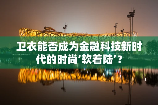 卫衣能否成为金融科技新时代的时尚‘软着陆’？